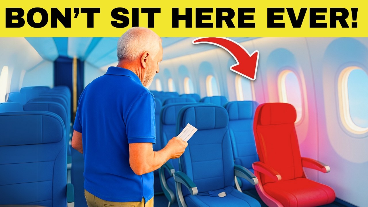 Youtube Thumbnail image of : The Secret Airplane Seat Trick Airlines Hide From You!