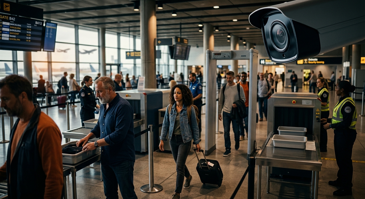airport profiling seniors security cameras