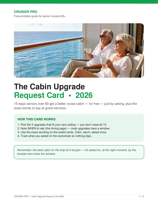 Cabin Upgrade Request Card