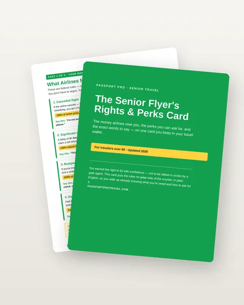 Senior Flyer's Rights & Perks Card