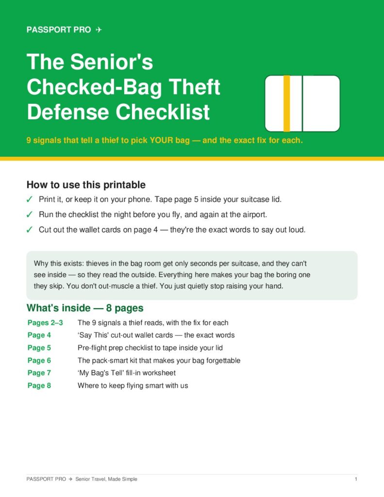 Checked-Bag Theft Defense Checklist